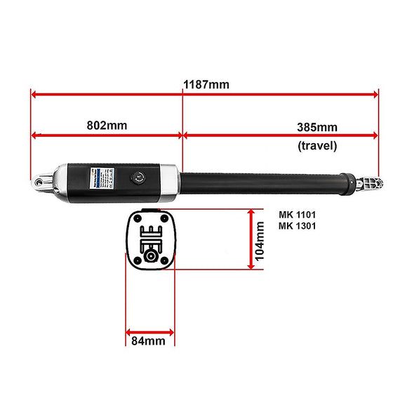 500KG Single Swing Auto Motor Remote Gate Opener