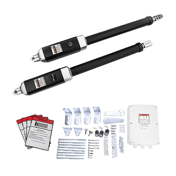 1000KG 20W Solar Double Swing Auto Motor Remote Gate Opener