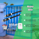 1000KG 10W Solar Double Swing Auto Motor Remote Gate Opener-9