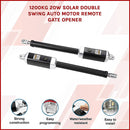 1200KG 20W Solar Double Swing Auto Motor Remote Gate Opener-3