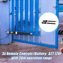 1200KG 10W Solar Double Swing Auto Motor Remote Gate Opener-5