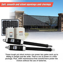 1200KG 10W Solar Double Swing Auto Motor Remote Gate Opener-6