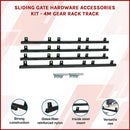 Sliding Gate Hardware Accessories Kit - 4m Gear Rack Track-3