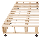 Palermo Queen Ensemble Bed Base Platinum Natural Sand Linen Fabric-7