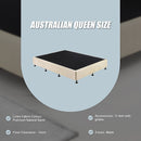 Palermo Queen Ensemble Bed Base Platinum Natural Sand Linen Fabric-12