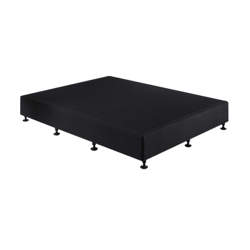 Palermo King Single Ensemble Bed Base Midnight Black Linen Fabric