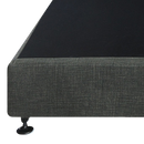 Palermo King Ensemble Bed Base Platinum Graphite Linen Fabric-5