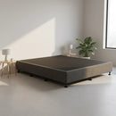 Palermo King Ensemble Bed Base Platinum Graphite Linen Fabric-2
