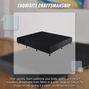 Palermo King Ensemble Bed Base Midnight Black Linen Fabric-9