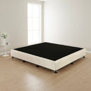 Palermo King Ensemble Bed Base Platinum Natural Sand Linen Fabric-2