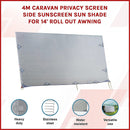 4m Caravan Privacy Screen Side Sunscreen Sun Shade for 14' Roll Out Awning-3