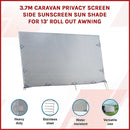3.7m Caravan Privacy Screen Side Sunscreen Sun Shade for 13' Roll Out Awning-3