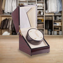 Automatic Dual Watch Winder Wood Display Box Case Motor Rotation Storage-6