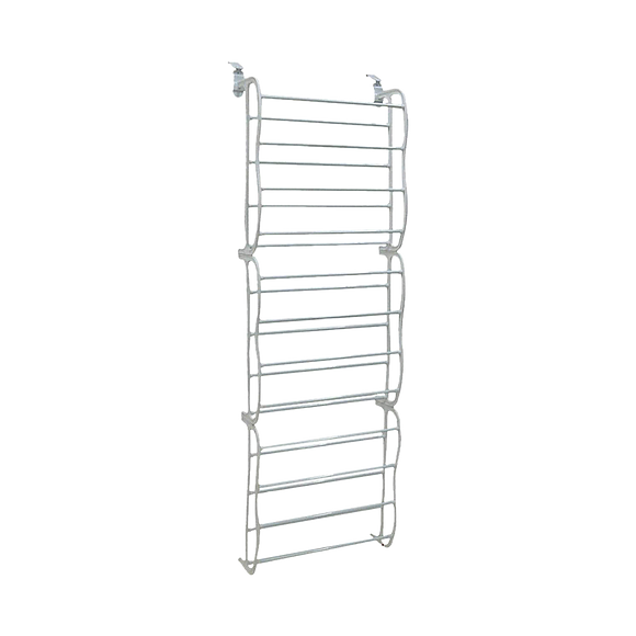 36 Pair Shoe Holder Organiser Over The Door Hanging Shelf Rack Storage Hook