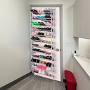 36 Pair Shoe Holder Organiser Over The Door Hanging Shelf Rack Storage Hook-10