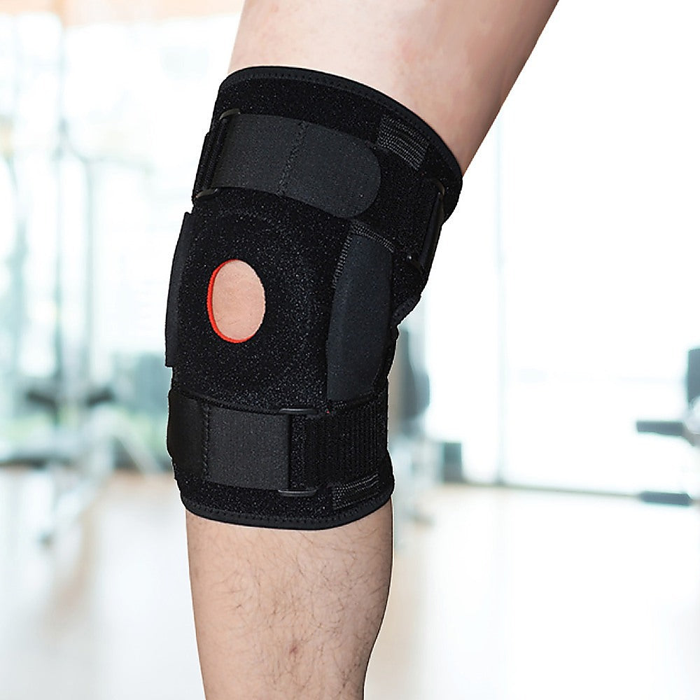 Hinged Knee Brace Support ~ ACL MCL ligament Runner's Knee - 0