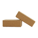 2 x Cork Yoga Block Set Natural Exercise Brick Support for Balance, Stretching and Stability-10