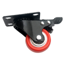 8 x 2" Polyurethane Castor Wheels - Swivel and 4 with brake-7