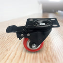 8 x 2" Polyurethane Castor Wheels - Swivel and 4 with brake-5