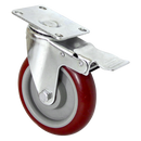 4 X 5" Heavy Duty 400kg Swivel Castor Wheels Trolley Furniture Caster All Brake-7