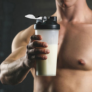 10x 700ml GYM Protein Supplement Drink Blender Mixer Shaker Shake Ball Bottle - 0