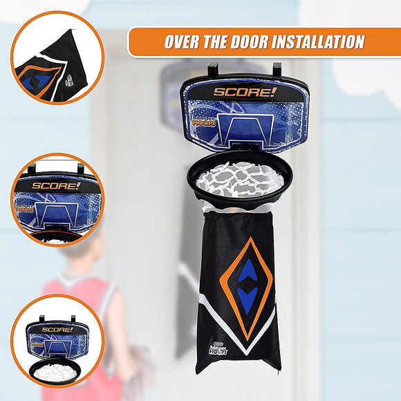 Hamper Basketball Laundry Hoop Hanging Clothes Basket Storage Kids Fun Door Bag