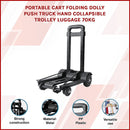 Portable Cart Folding Dolly Push Truck Hand Collapsible Trolley Luggage 70Kg-3