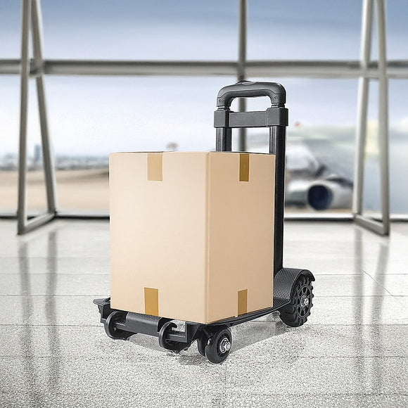 Portable Cart Folding Dolly Push Truck Hand Collapsible Trolley Luggage 70Kg
