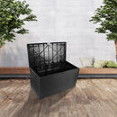 Patio Deck Box Outdoor Storage Plastic Bench Box 450 Litre-2