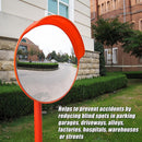 60cm Round Convex Mirror Blind Spot Safety Traffic Driveway Shop Wide Angle-10
