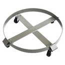 Drum Dolly 450kg 55 Gallon w Swivel Casters Heavy Duty Steel Frame Non Tipping-6