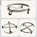Drum Dolly 450kg 55 Gallon w Swivel Casters Heavy Duty Steel Frame Non Tipping-7