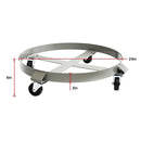 Drum Dolly 450kg 55 Gallon w Swivel Casters Heavy Duty Steel Frame Non Tipping-12