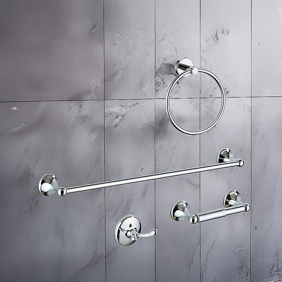 4 Piece Towel Bar Set Bath Accessories Bathroom Hardware