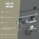 4 Piece Towel Bar Set Bath Accessories Bathroom Hardware-11