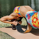 Yoga Pilates Wheel Cork Circle Prop Back Chest Hips Abdomen Stretch Roller-2