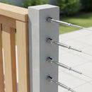 Stainless Steel Wire Rope DIY Balustrade Kit Jaw/Swage Fork Turnbuckle - 10 pack-2