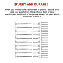 Stainless Steel Wire Rope DIY Balustrade Kit Jaw/Swage Fork Turnbuckle - 10 pack-8