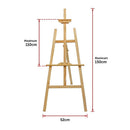 Pine Wood Easel Artist Art Display Painting Shop Tripod Stand Wedding-9