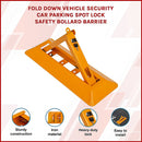 Fold Down Vehicle Security Car Parking Spot Lock Safety Bollard Barrier-3