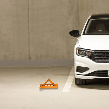 Fold Down Vehicle Security Car Parking Spot Lock Safety Bollard Barrier - 0