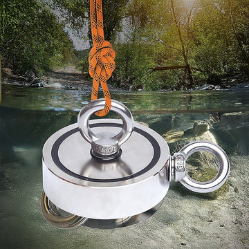 700Kg Salvage Strong Recovery Magnet Neodymium Hook Treasure Hunting Fishing - 0