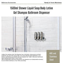 1500ml Shower Liquid Soap Body Lotion Gel Shampoo Bathroom Dispenser-9