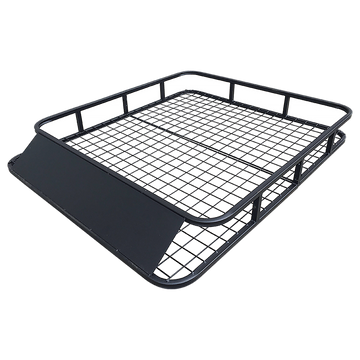 Universal Roof Rack Basket - Car Luggage Carrier Steel Cage Vehicle Cargo - 0