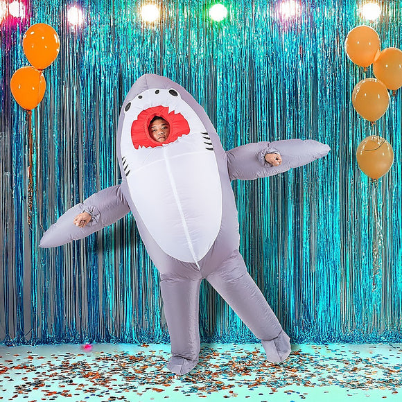 Shark Fancy Dress Fan Inflatable Costume  Suit