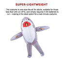 Shark Fancy Dress Fan Inflatable Costume  Suit-11
