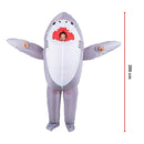 Shark Fancy Dress Fan Inflatable Costume  Suit-12