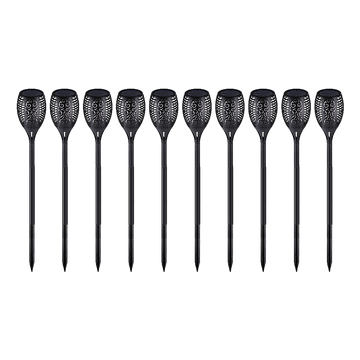 10 Pack Solar Torch Lights 96 LED Flickering Lighting Dancing Flame Garden Lamp