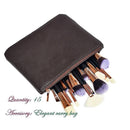 Soft 15Pcs Pro Face Powder Makeup Brushes Set Eyeshader Blending Highlight Tools-8