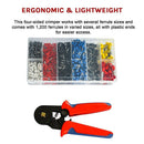 1200Pcs Bootlace Ferrule Crimper kit 0.25-10mm2 Cord End Ratchet Crimping Tool-9